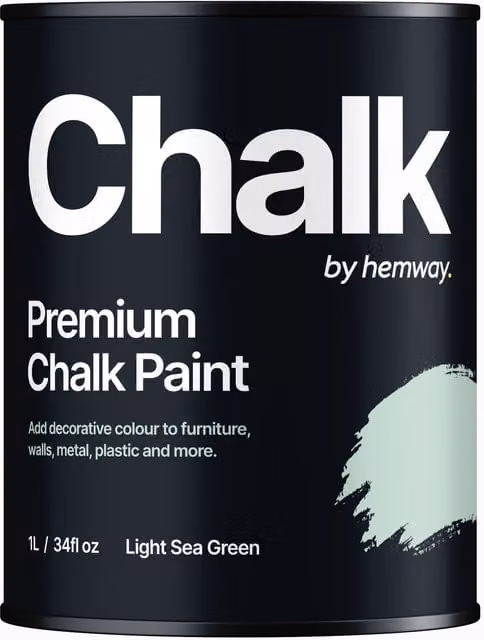 Hemway Chalk Paint Flat Matt in Light Sea Green, 1L