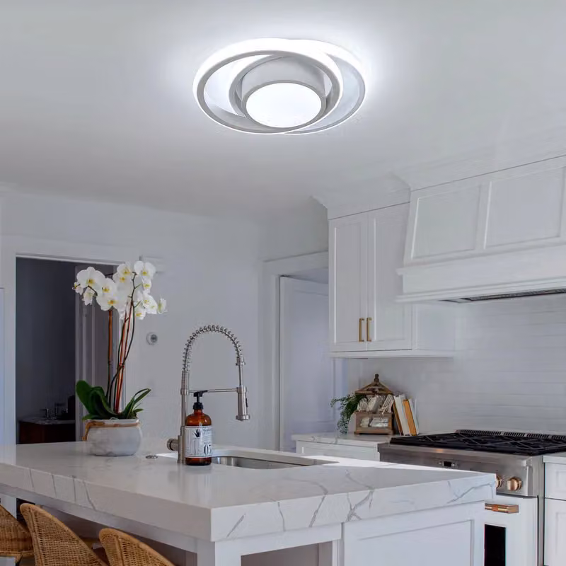 COMELY Modern Round LED Ceiling Light, 32W, 6500K Cool White, White – 2