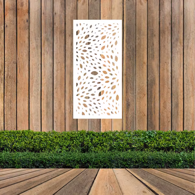 Laser Hut Bull Rush Metal Wall Art, White and Black Abstract Animal Design