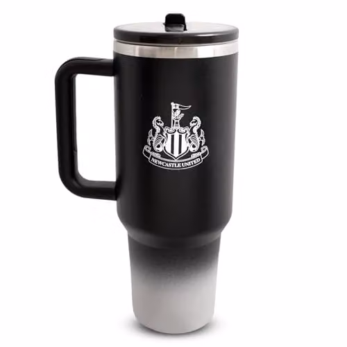 Hy-Pro Officially Licensed Newcastle Vacuum Insulated Stainless Steel Thermal Flask with Straw and Carry Handle, 1.18 l, Blue – 1