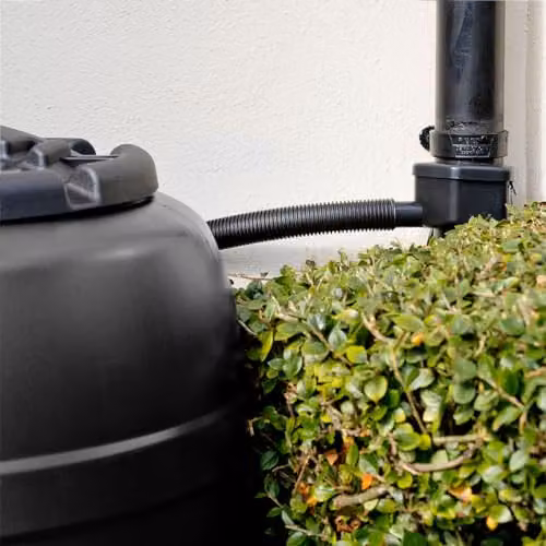 Charles Bentley 210 l Black Plastic Rain Barrel Set with Stand and Tap, H 97 x W 57 x D 57 cm – 3