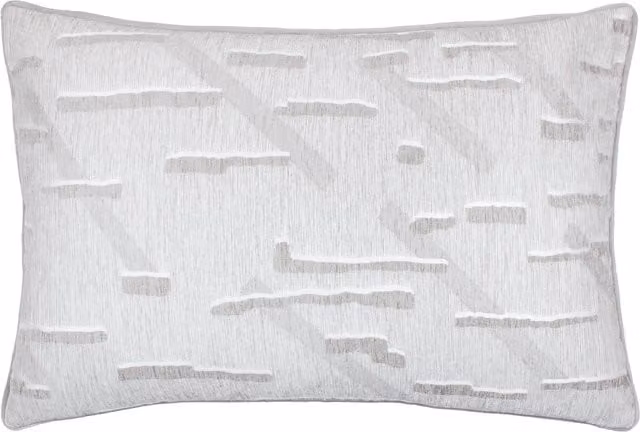 Make it a Home Tresse Jacquard Cushion in Glacier Grey Polyester and Velvet