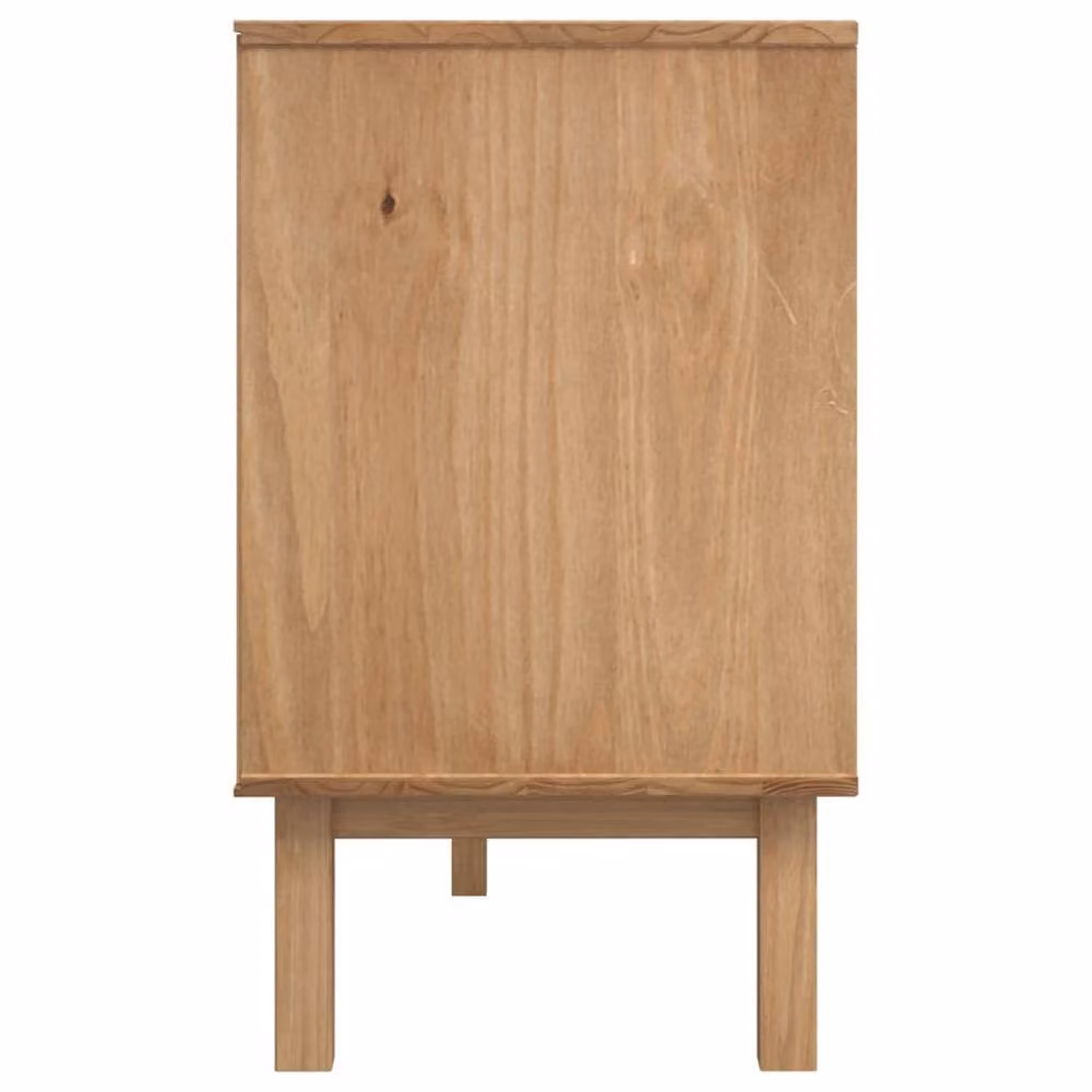 Berkfield Home OTTA Sideboard in Brown and Grey Solid Pine, W/D/H: 114 x 43 x 73.5 cm – 3
