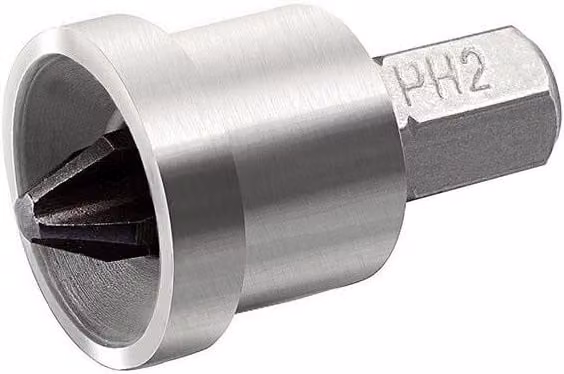 Stanley Phillips PH2 Drywall Screw Adaptor Bit in Silver and Multicolour Steel