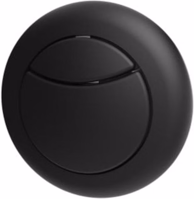 Thomas Dudley Dio Dual Flush Push Button in Matt Black, 51mm