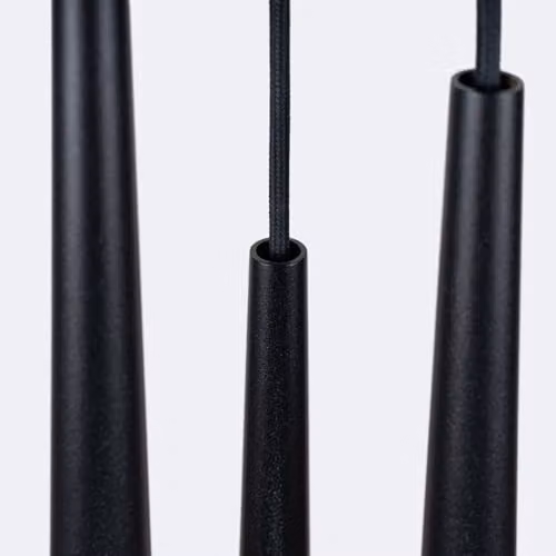 Sollux Lighting Bliss Modern Metal Pendant Lamp in Black, 3-Light Cylinder Design – 5