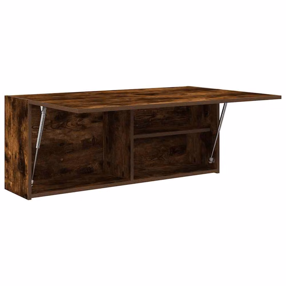 Berkfield Home Smoked Oak Bathroom Wall Cabinet, Brown, W/D/H: 100 x 25 x 40 cm – 3