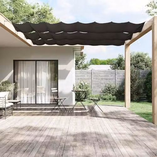 vidaXL Vertical Awning in Anthracite, W: 140 cm, D: 600 cm, made from Polyester – 2
