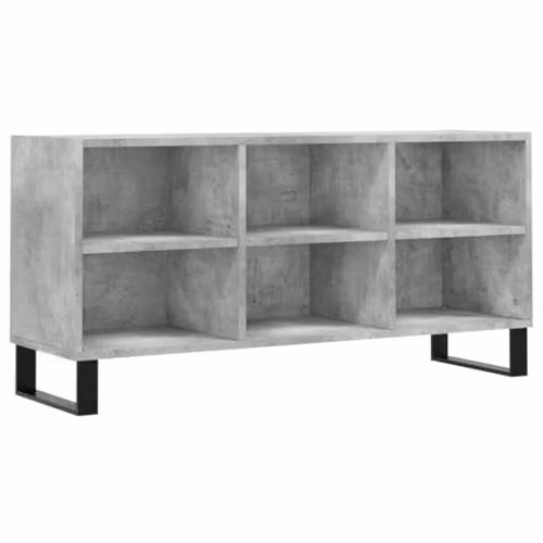 vidaXL Modern TV Cabinet in Concrete Grey, W: 103.5 cm, D: 30 cm, H: 50 cm – 1