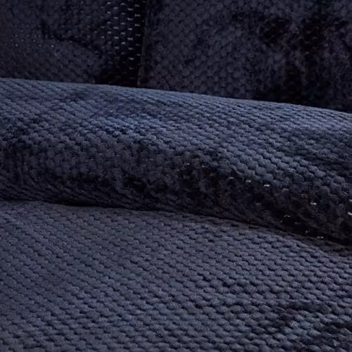 Gr8 Home Sleepdown Waffle Teddy Fleece Duvet Cover and Pillowcase Set, Black, W/D/H: 220 x 230 x 180 cm – 2