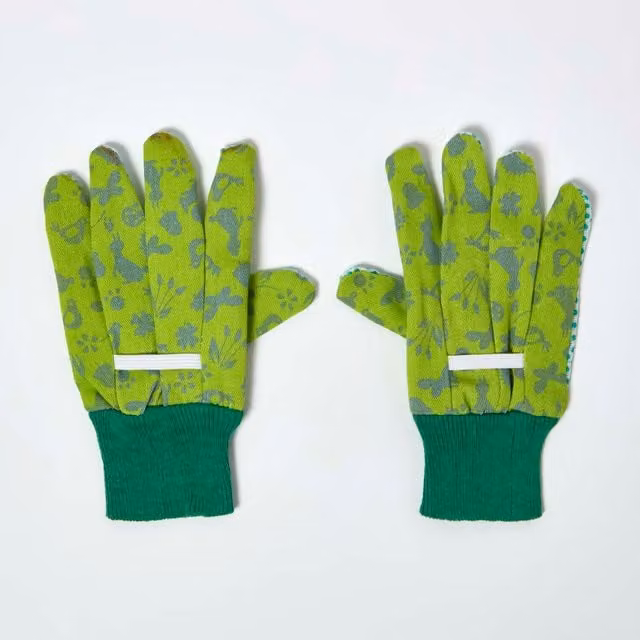 Homescapes Childrens Gardening Gloves in Green