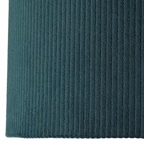 Happy Homewares Modern Round Corduroy Fabric Drum Lamp Shade in Green, W/D/H: 25 x 25 x 18 cm – 2