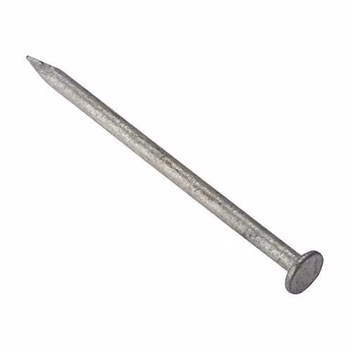 ForgeFix Galvanised Steel Round Head Nails, Silver, 2.5 kg
