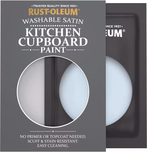 Rust-Oleum Kitchen Cupboard Satin Finish Tester Sachet, Blue Sky, 10ml