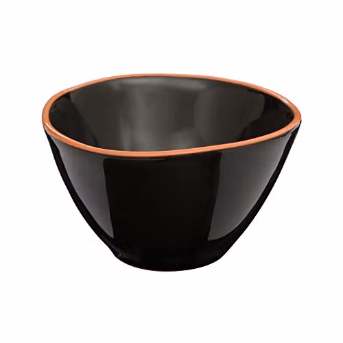 Orsina Glazed Terracotta Calisto Cereal Bowl, Black – 2