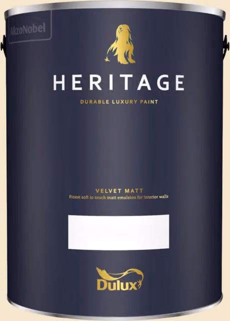 Dulux Trade Heritage Matt Dispersion Paint, White, 5 l