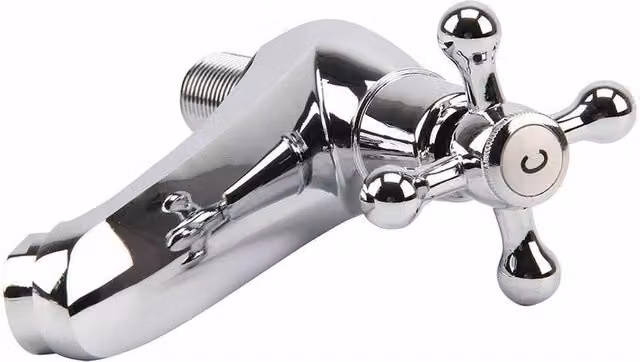 FLAVORA Set of 2 Traditional Brass Bathroom Basin Sinks in Silver and Chrome, W: 1000 cm, D: 52 cm