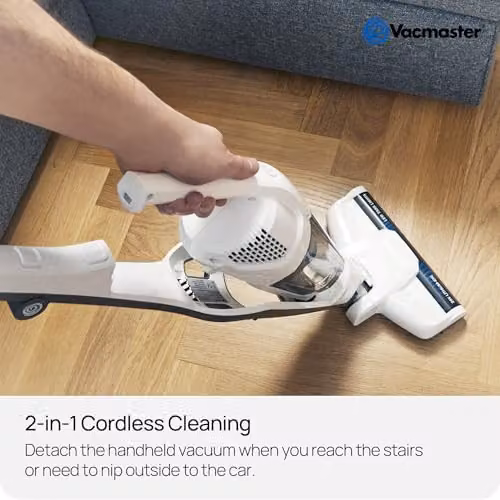 Vacmaster Joey Compact Cordless 2-in-1 Stick and Handheld Vacuum Cleaner, White – 2