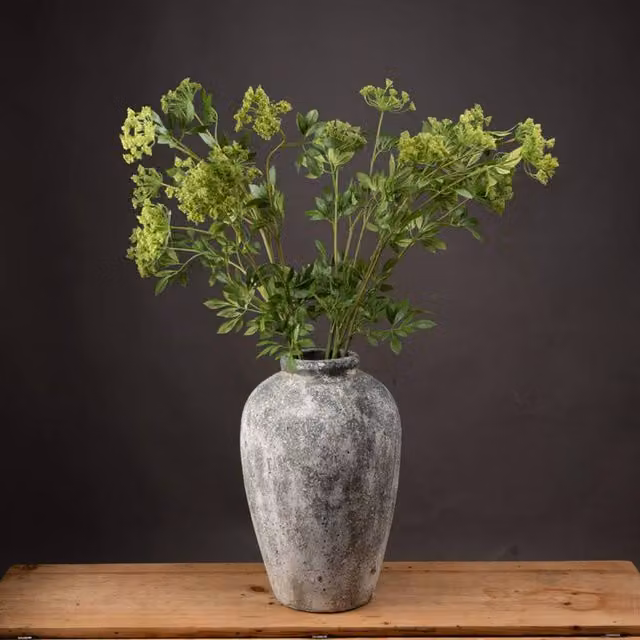Lemon Pavilion Faux Cow Parsley Ammi Artificial Plant, Green, W: 10 cm, D: 10 cm, H: 100 cm – 1