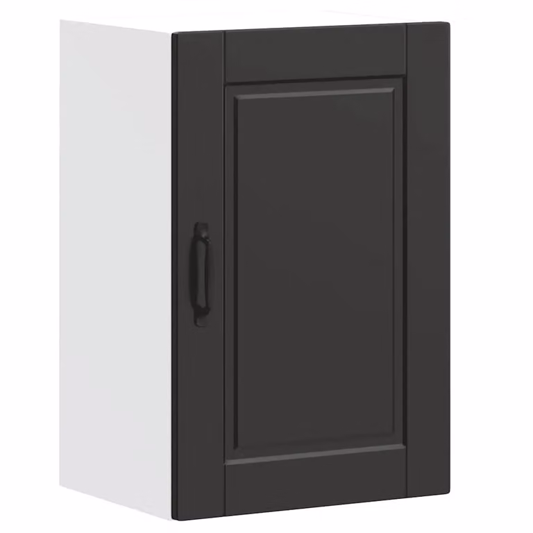 Berkfield Home Porto Black Matt Engineered Wood Kitchen Wall Cabinet