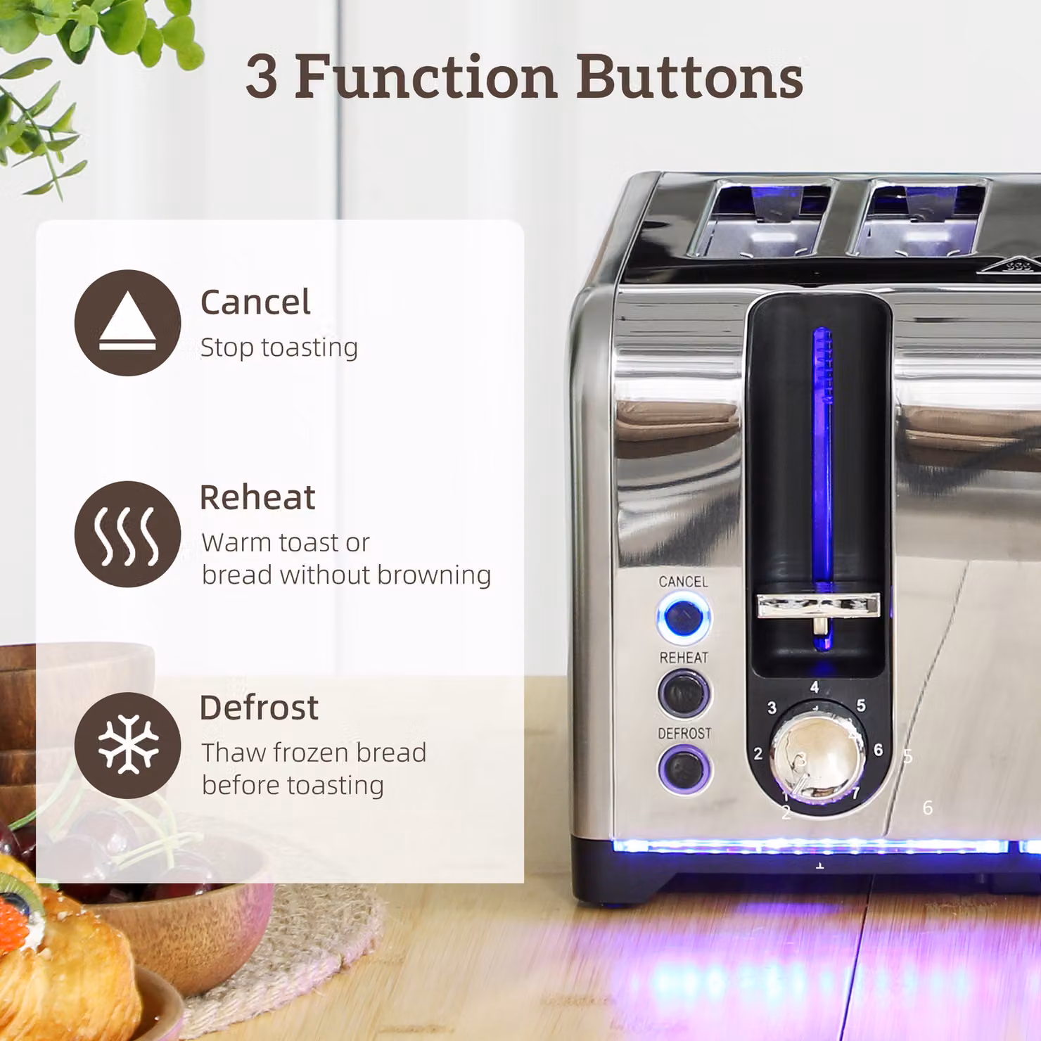 HOMCOM Kettle and Toaster Set in Silver, featuring a 1.7L Rapid Boil Jug Kettle with Strix Thermostat and Limescale Filter, and a 4-Slice Toaster with 7 Browning Controls and Crumb Tray – 4