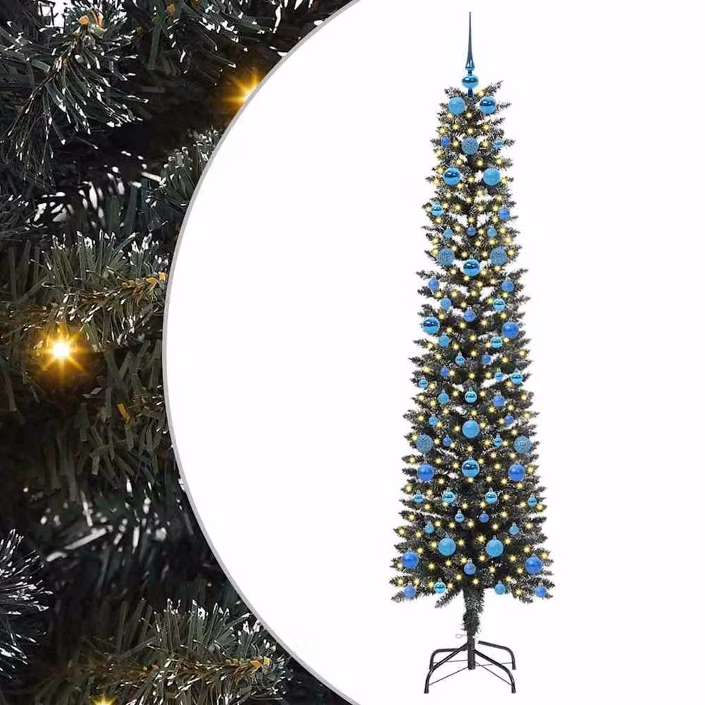 Berkfield Home Artificial Green Christmas Tree with 300 LEDs, W/D/H: 58 x 58 x 210 cm – 2