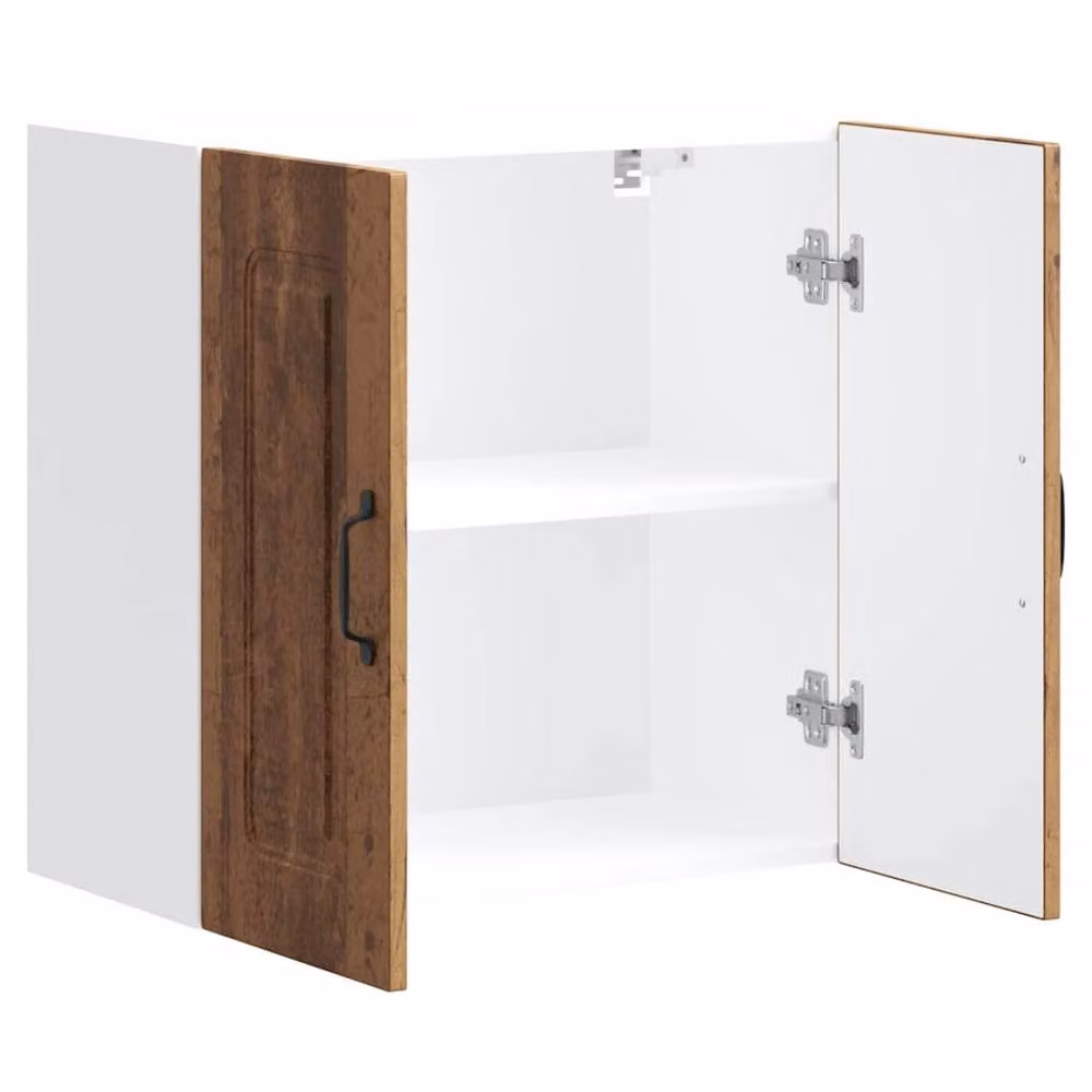 Berkfield Home Kalmar Kitchen Wall Cabinet in Old Wood Brown – 5