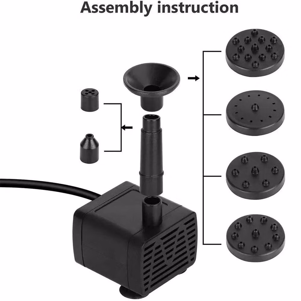 KORVIXA Solar Powered Fountain Water Pump in Black – 2