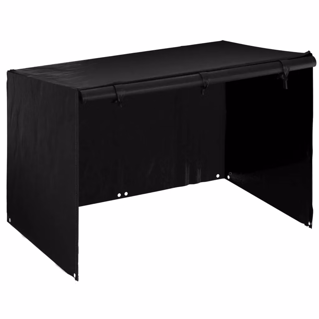 Berkfield Home Water-Repellent Polyethylene Swing Bench Cover in Black, W: 215 cm, D: 150 cm, H: 130 cm – 3