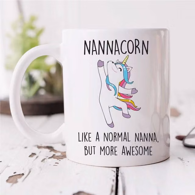 60 Second Makeover Nannacorn White Mug