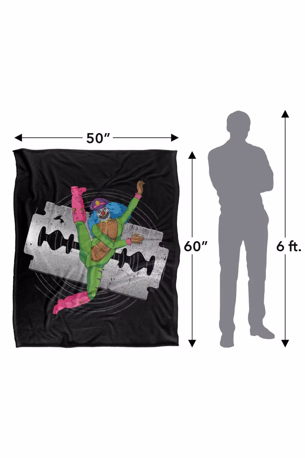 Cartoon Network Metalocalypse Rockso Dance Super Soft Polyester Throw Blanket, Multicolour, Extra Large – 3