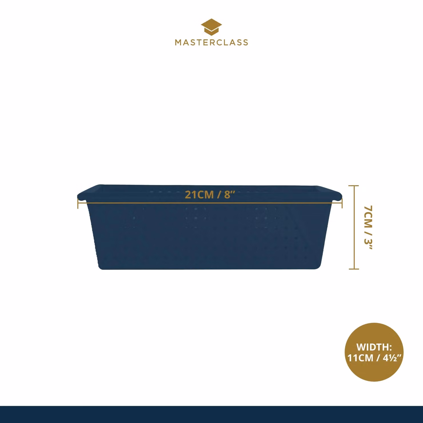 MasterClass Non-Stick Rectangular Carbon Steel Loaf Tin, Black or Grey – 4