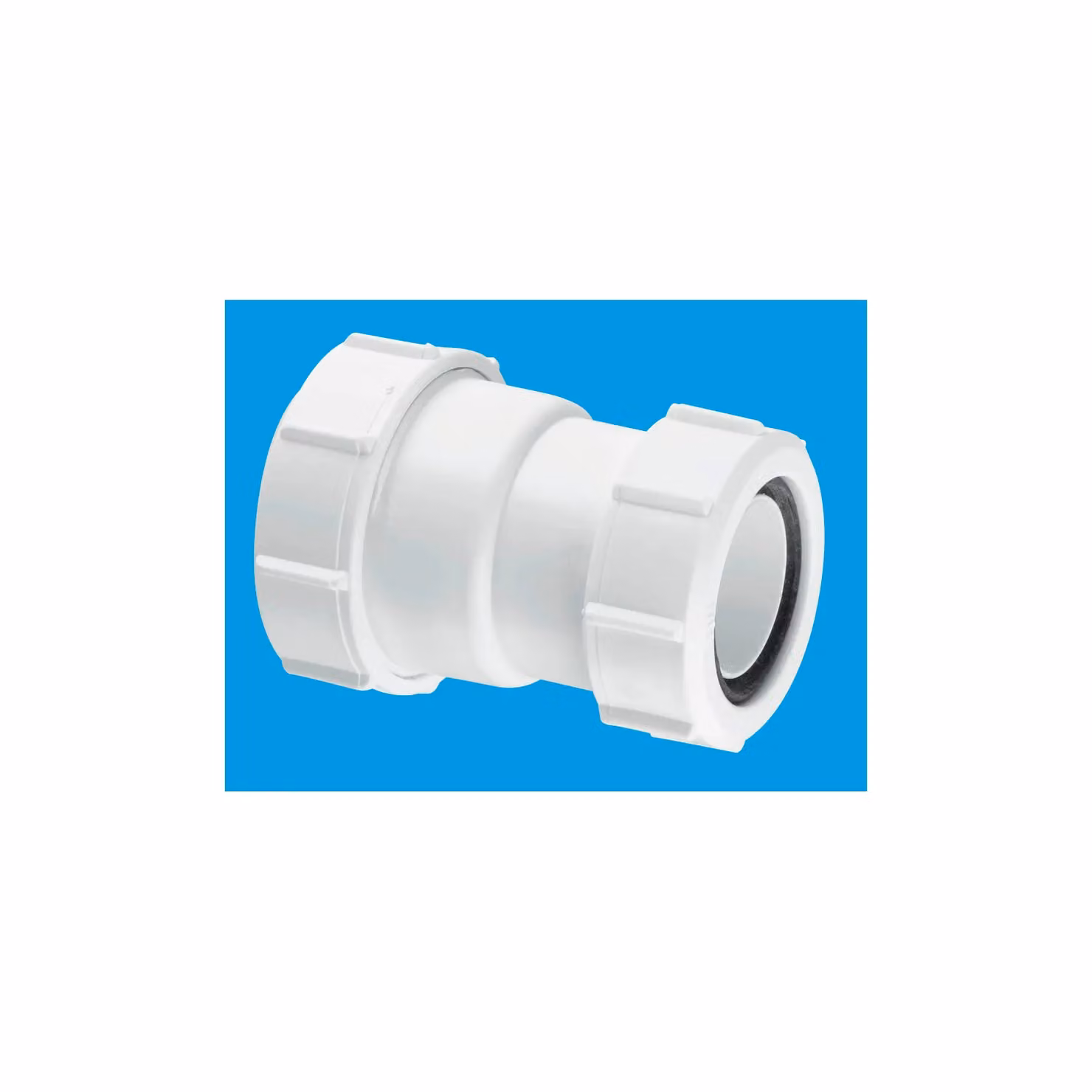 McAlpine 1.25 inch White Plastic Multifit Reducer Connector – 2