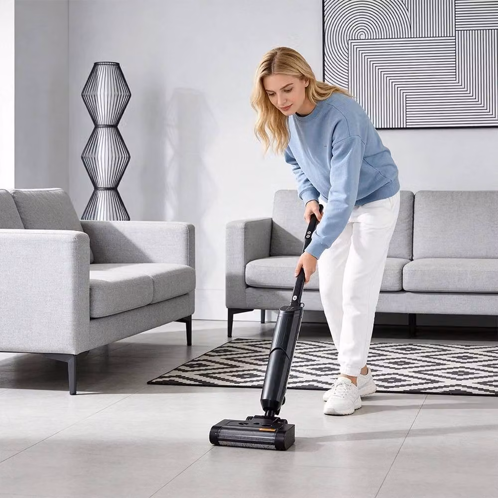 EONLION Cordless Wet and Dry Bagless Vacuum Cleaner in Black with Charging Station – 3