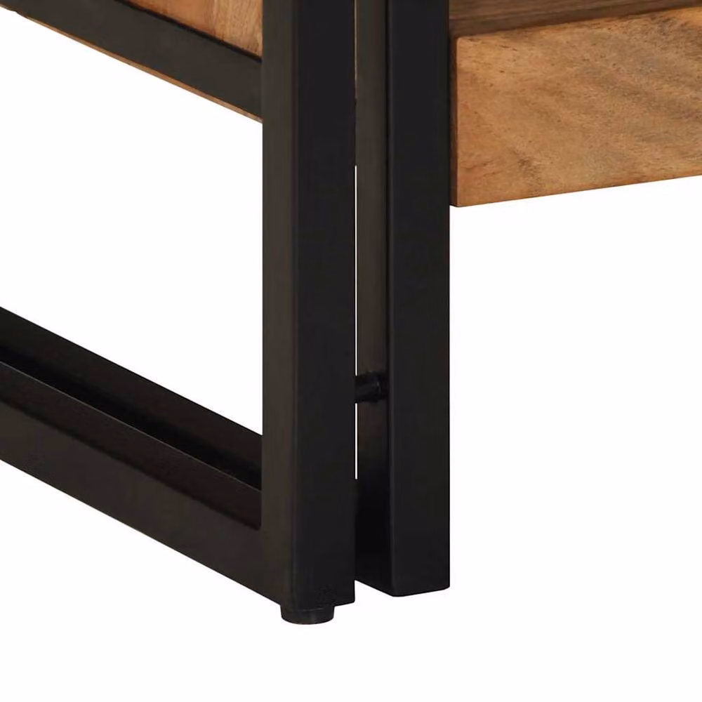Berkfield Home Durable Acacia Wood Coffee Table in Brown, W/D/H: 70 x 50 x 38 cm – 5