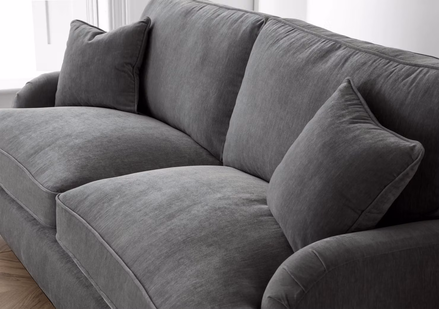 The Great Sofa Company Orla 2 Seater Upholstered Sofa in Grey Manhattan Ice – 2