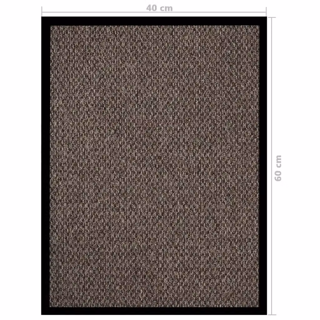 Berkfield Home Non-Slip Brushing Doormat, Beige, W: 40 cm, D: 60 cm – 4