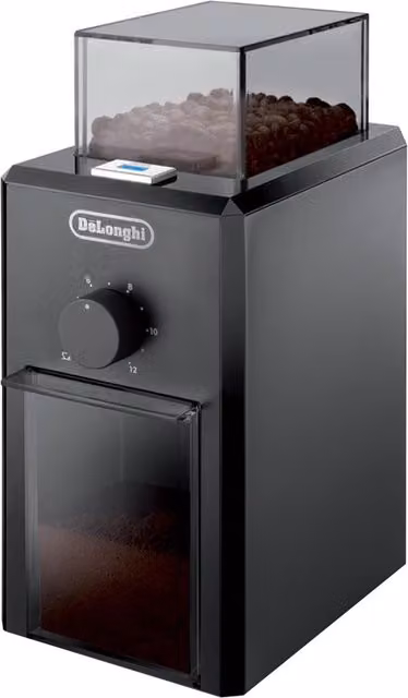 DeLonghi Burr Coffee Grinder, Black, 120g – 1