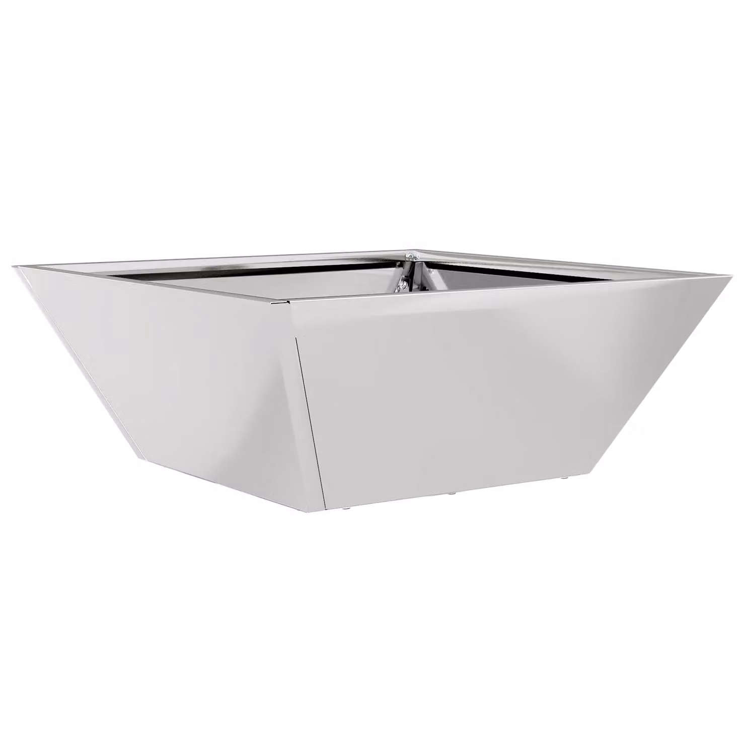 Berkfield Home Garden Bowl Planter in Silver Galvanised Steel, W/D/H: 40 x 40 x 15 cm – 2