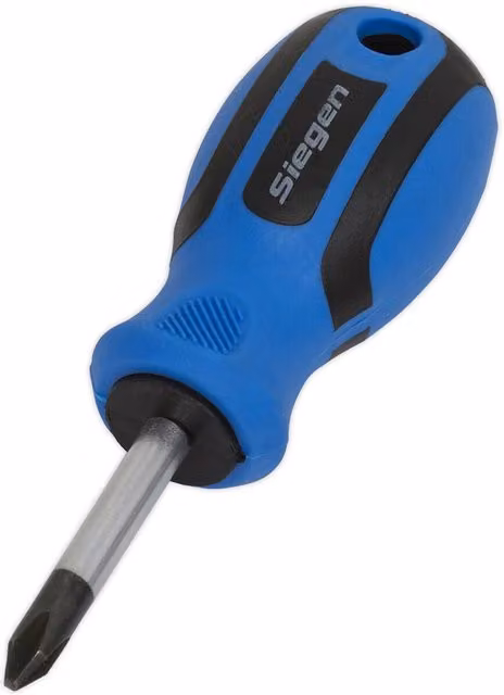 Loops Phillips 2 x 38mm Screwdriver with Soft Grip Handle in Blue and Multicolour