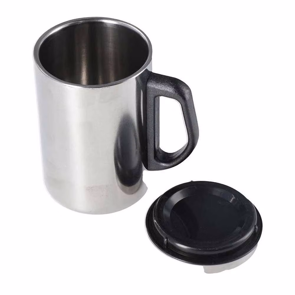 SPETLEK Silver Stainless Steel Thermal Tea Cup with Lid, 500ml – 3