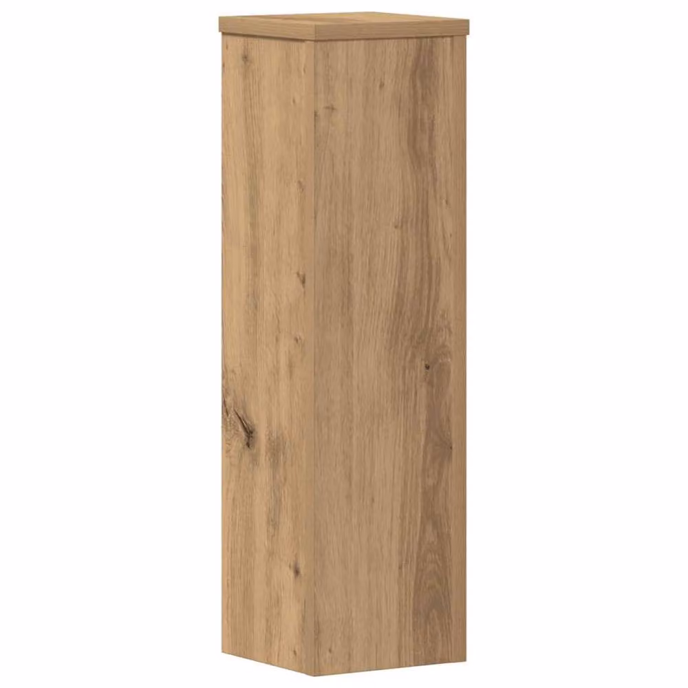 Berkfield Home Set of 2 Artisan Oak Plant Stands in Brown, W/D/H: 17 x 17 x 60 cm – 3