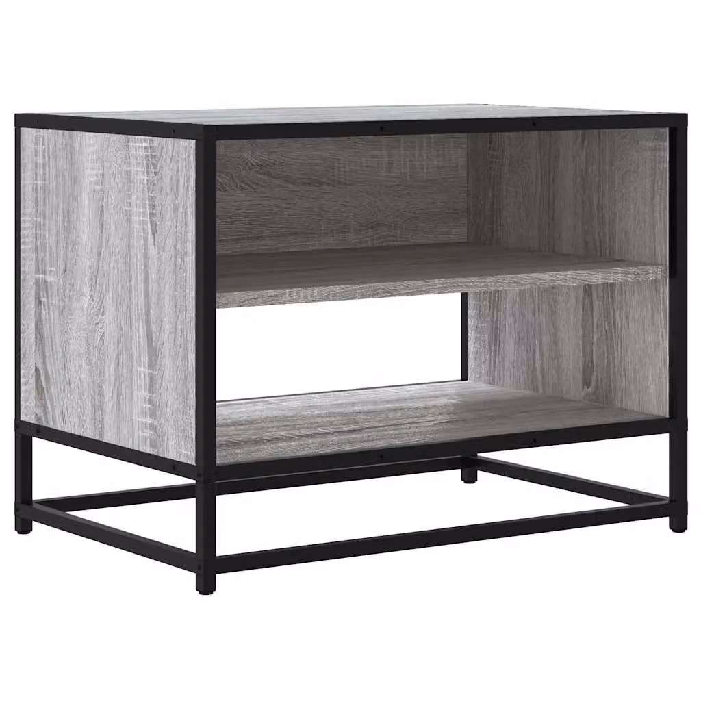 Berkfield Home Grey Sonoma TV Cabinet in Engineered Wood and Metal, W/D/H: 61 x 40 x 46 cm – 2