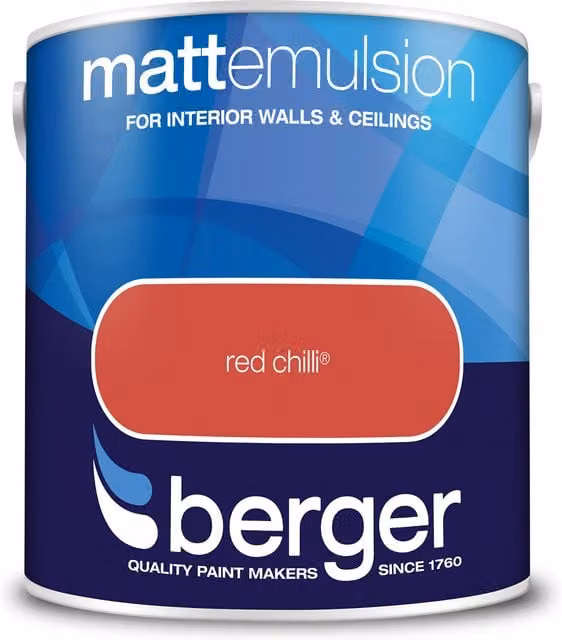 Berger Matt Emulsion Water Based Dispersion in Red