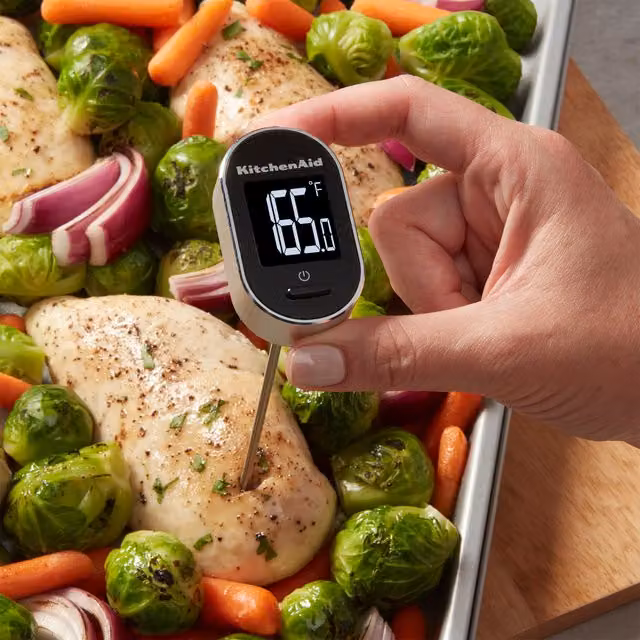 KitchenAid Pivoting Digital Instant Read Thermometer, Black