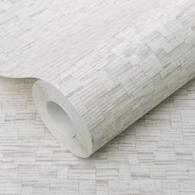 Erismann Geometric Abstract Vinyl Wallpaper in Beige and Grey
