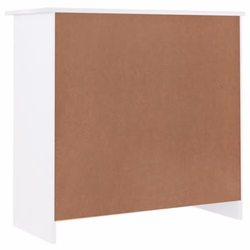 vidaXL ALTA Sideboard in White Solid Wood Pine, W: 77 cm, D: 35 cm, H: 73 cm – 2
