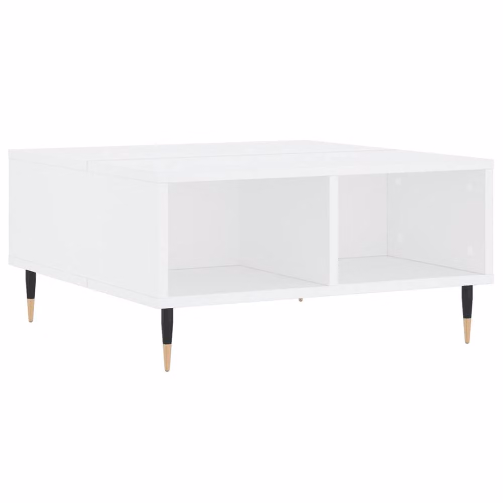 Berkfield Home White Decorative Square Coffee Table, W/D/H: 60 x 60 x 30 cm – 2