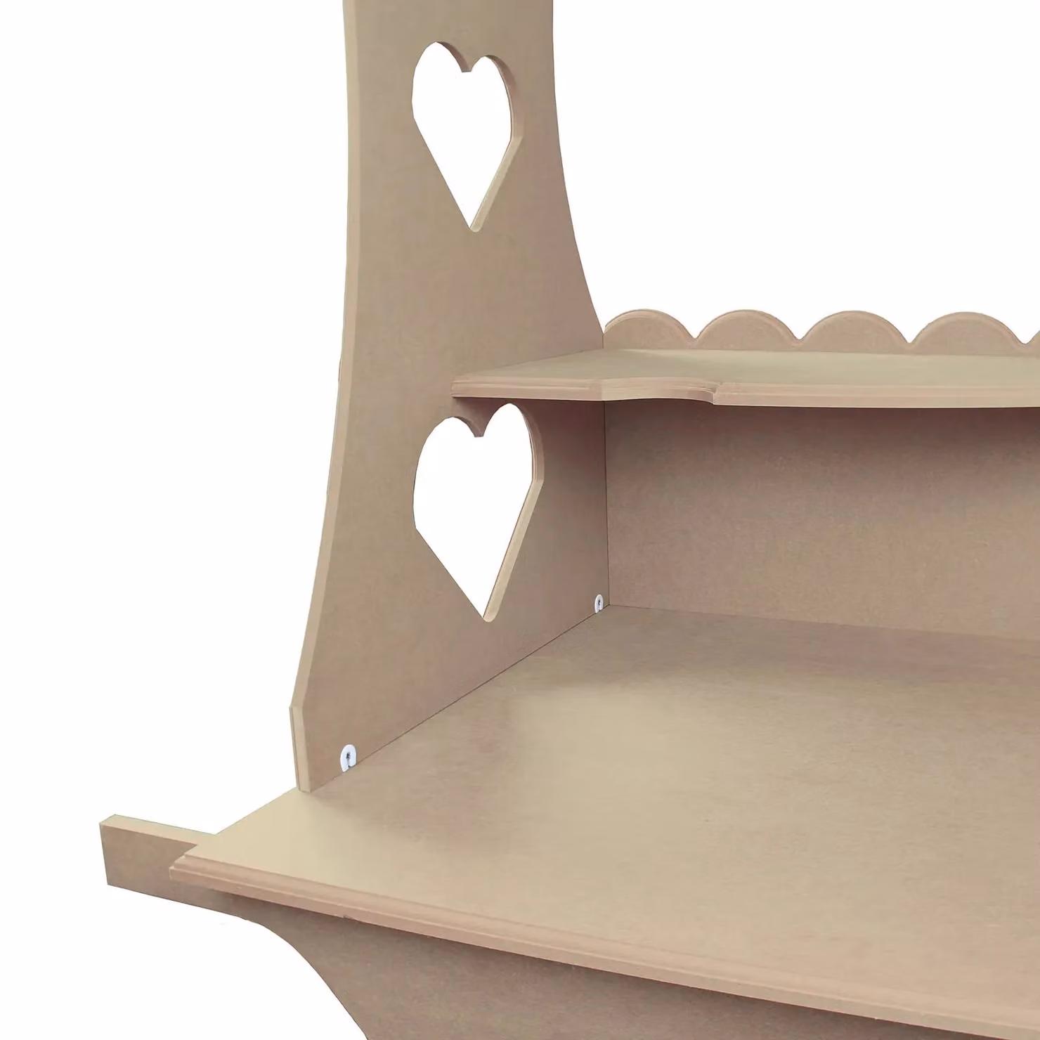 Monstershop KuKoo Mini Candy Cart Wedding Sweet Stall in Natural Wood, H 132 x W 87 x D 48 cm – 2