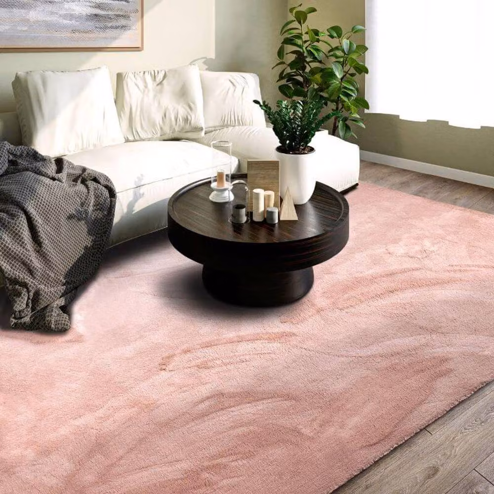 Villeroy & Boch 1899 Soft Pile Leon Abstract Rug in Pink, W: 200 cm, D: 290 cm – 2